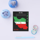 Iran Map with Flag and Emblem チラシ (シングル)