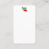 Iran Map with Flag and Emblem 名刺 (裏面)