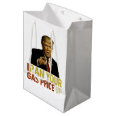 Iran Your Gas Price Up ミディアムペーパーバッグ (正面アングル)