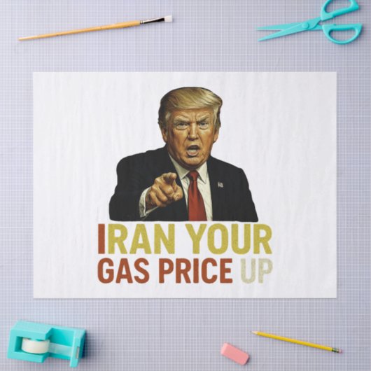 Iran Your Gas Price Up 薄葉紙 (クラフト)