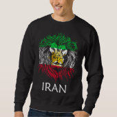 Iranian Lion Head Flag Iran スウェットシャツ (正面)