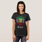 Iranian Lion Head Flag Iran Tシャツ (正面フル)