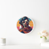 Iranian woman - Iran ラウンド壁時計 (ホーム)