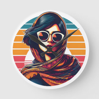 Iranian woman - Iran ラウンド壁時計