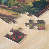 Iraq Illustration Travel Art Vintage ジグソーパズル (側面)