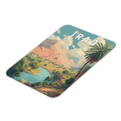 Iraq Illustration Travel Art Vintage マグネット (左側)