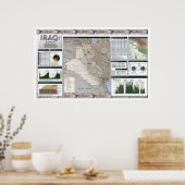 Iraq Oil Facts Map - 2002 ポスター (キッチン)