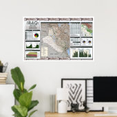 Iraq Oil Facts Map - 2002 ポスター (ホームオフィス)
