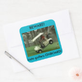 Irateゴルファーのオンボードシール スクエアシール (封筒)