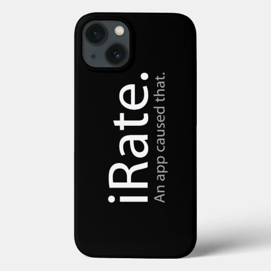iRate – アプリが原因で発生した!!! Case-Mate iPhoneケース (裏面)