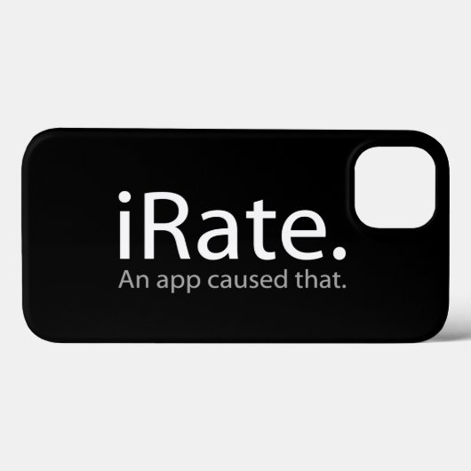 iRate – アプリが原因で発生した!!! Case-Mate iPhoneケース (裏面 (横))