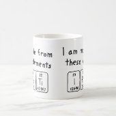 Iratiの定期的なテーブル名mag コーヒーマグカップ (中央)