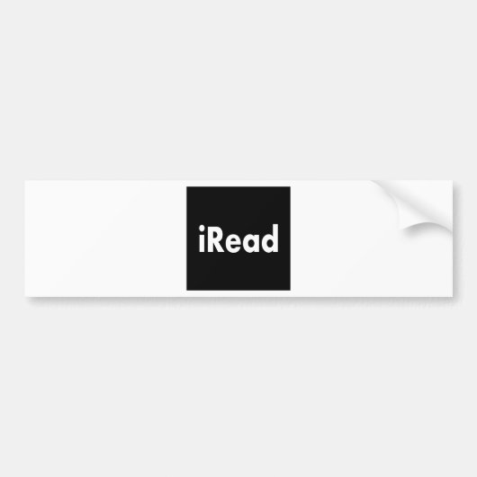 iRead バンパーステッカー (正面)