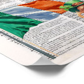 IRELAND - – 辞書ページアート ポスター (角)