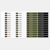 Ireland Art Deco Flag | Custom Iron-On Name Label ラベル (シート)