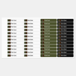 Ireland Art Deco Flag | Custom Iron-On Name Label ラベル