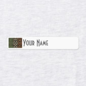 Ireland Art Deco Flag | Custom Iron-On Name Label ラベル (デザイン2)