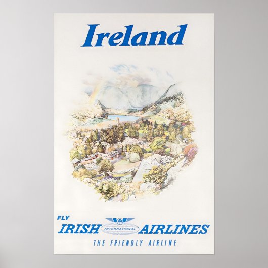 Ireland Art Travel Poster Irish Print ポスター (正面)