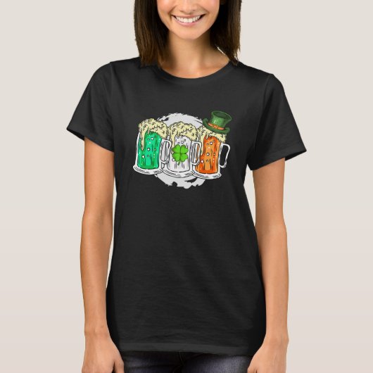 Ireland beer Irish St Patrick's Day Tシャツ (正面)