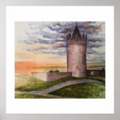 Ireland Castle Art Print – Doolin County Clare ポスター (正面)