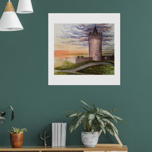 Ireland Castle Art Print – Doolin County Clare ポスター (リビング1)