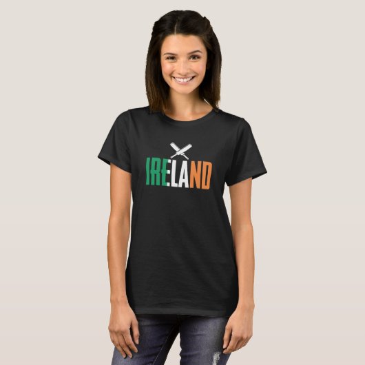 Ireland Cricket Player Cricket Sport Tシャツ (正面フル)