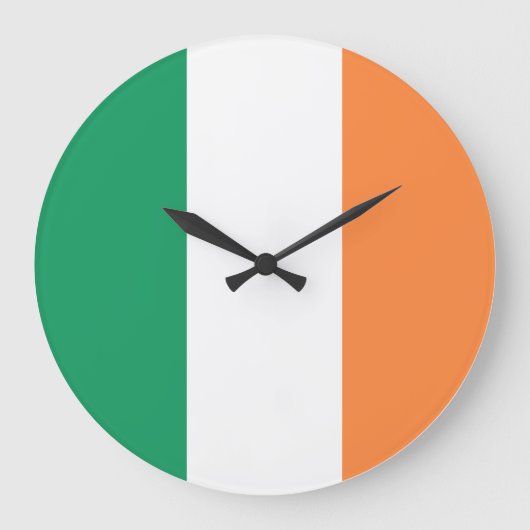 Ireland flag ラージ壁時計 (正面)