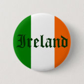 Ireland Flag 缶バッジ (正面)