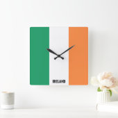 Ireland Flag Dazzling Patriotic スクエア壁時計 (ホーム)