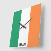 Ireland Flag Dazzling Patriotic スクエア壁時計 (傾斜)