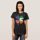 Ireland Flag Irish St Patrick s Day USA Flag Lucky Tシャツ (正面フル)