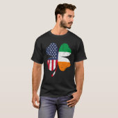 Ireland Flag Irish St Patrick s Day USA Flag Lucky Tシャツ (正面フル)