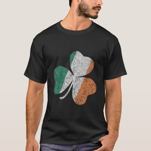 Ireland Flag Shamrock St Patrick'S Day Tシャツ (正面)