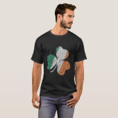 Ireland Flag Shamrock St Patrick'S Day Tシャツ (正面フル)
