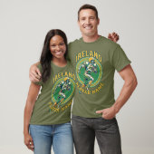 Ireland Gridiron Shamrock Football Athlete Dynamic Tシャツ (ユニセックス)