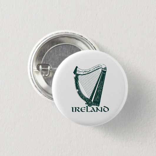 Ireland Harp Design, Irish Harp 缶バッジ (正面&裏面)