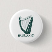 Ireland Harp Design, Irish Harp 缶バッジ (正面)