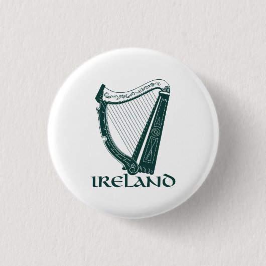 Ireland Harp Design, Irish Harp 缶バッジ (正面)
