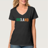 Ireland Irish Home Pride Irish Flag Tシャツ (正面)