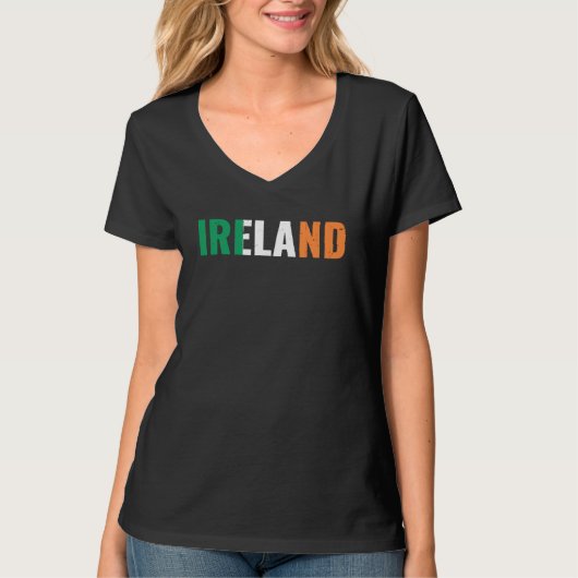 Ireland Irish Home Pride Irish Flag Tシャツ (正面)