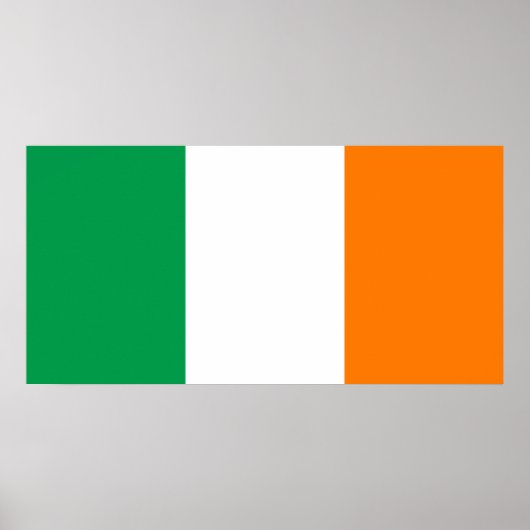 Ireland – Irish National Flag ポスター (正面)