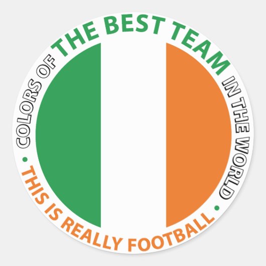 Ireland Irlanda Art Shield ラウンドシール (正面)