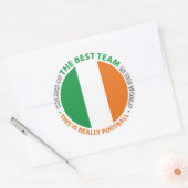 Ireland Irlanda Art Shield ラウンドシール (封筒)