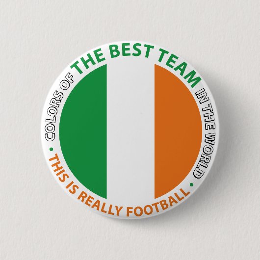 Ireland Irlanda Art Shield 缶バッジ (正面)