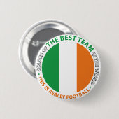Ireland Irlanda Art Shield 缶バッジ (正面&裏面)