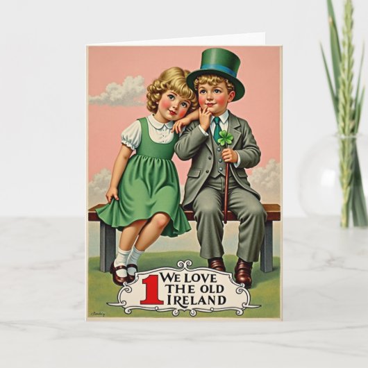 Ireland Kids Vintage Scene Card カード (正面)