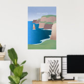 Ireland Minimal Travel Poster ポスター (ホームオフィス)