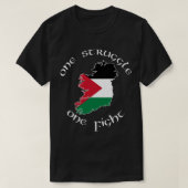 Ireland Palestine - One Struggle, One Fight Premiu Tシャツ (デザイン正面)