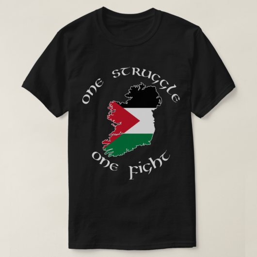 Ireland Palestine - One Struggle, One Fight Premiu Tシャツ (デザイン正面)