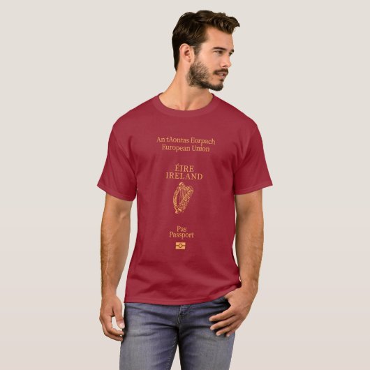 Ireland passport cover tシャツ (正面フル)